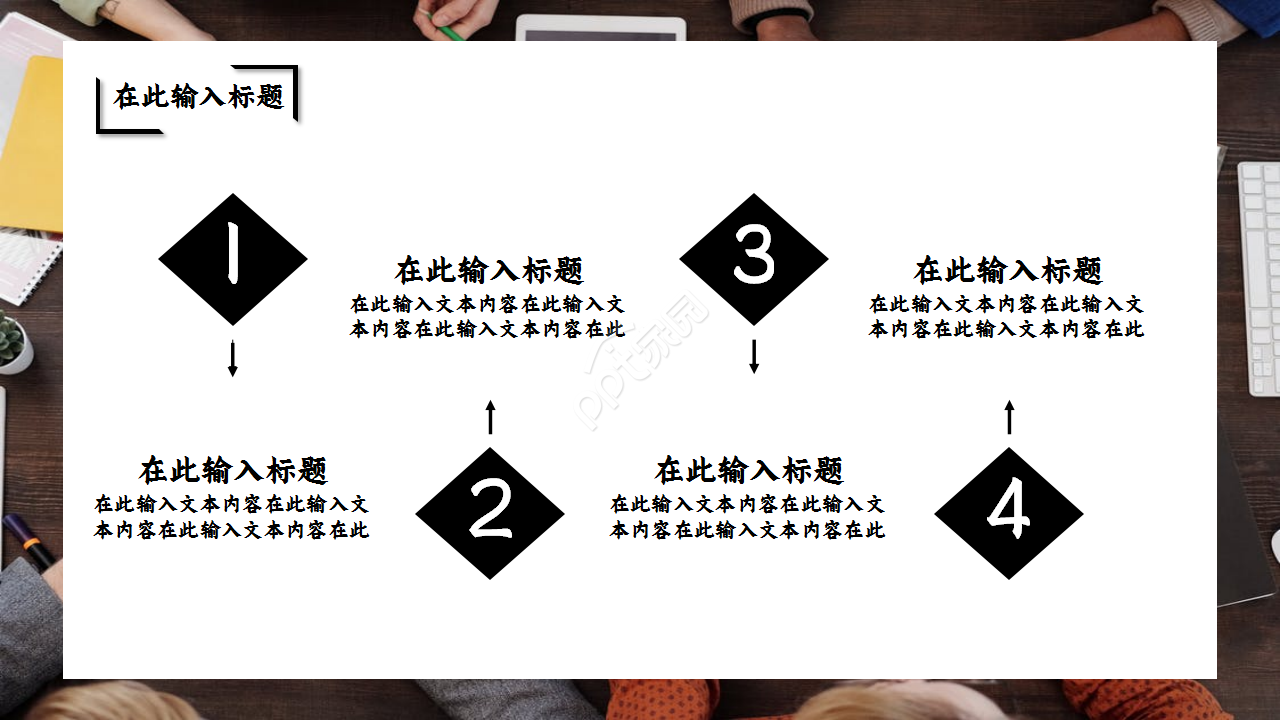 经营计划分析会商业策划季度总结ppt模板