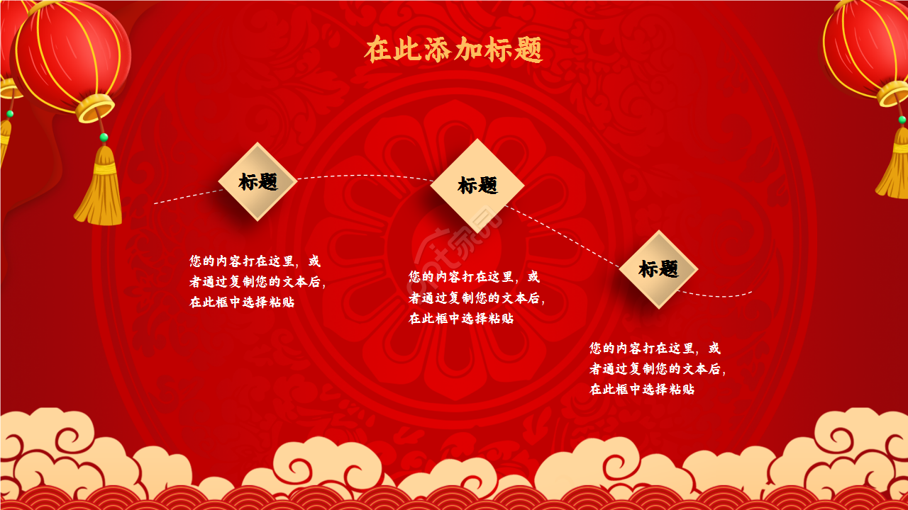 红色精美年会策划年度汇总企业规范ppt模板