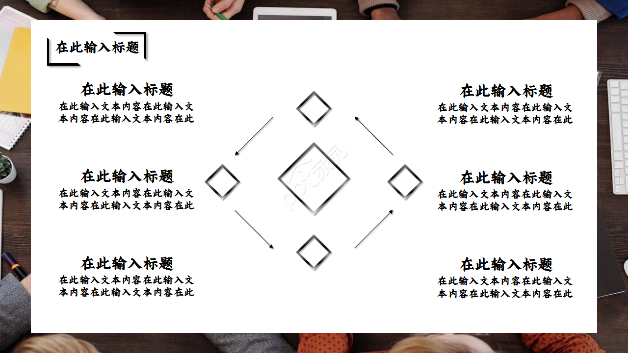 经营计划分析会商业策划季度总结ppt模板