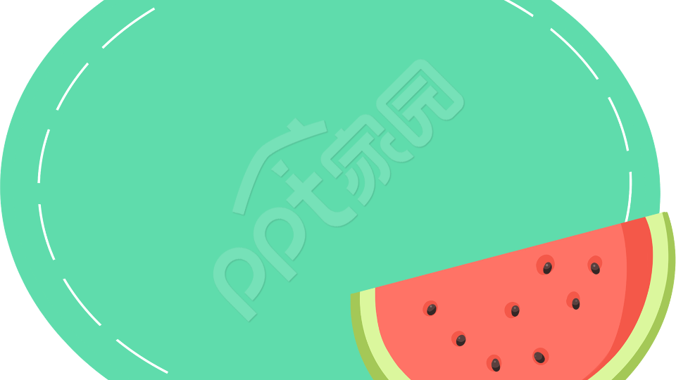 绿色卡通设计知识教育PPT背景图片