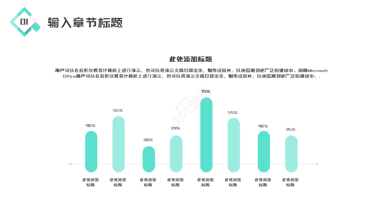 内科科室浅绿色简约年终总结部门汇报ppt模板