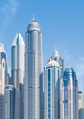 城市建筑风工作汇报PPT背景图片