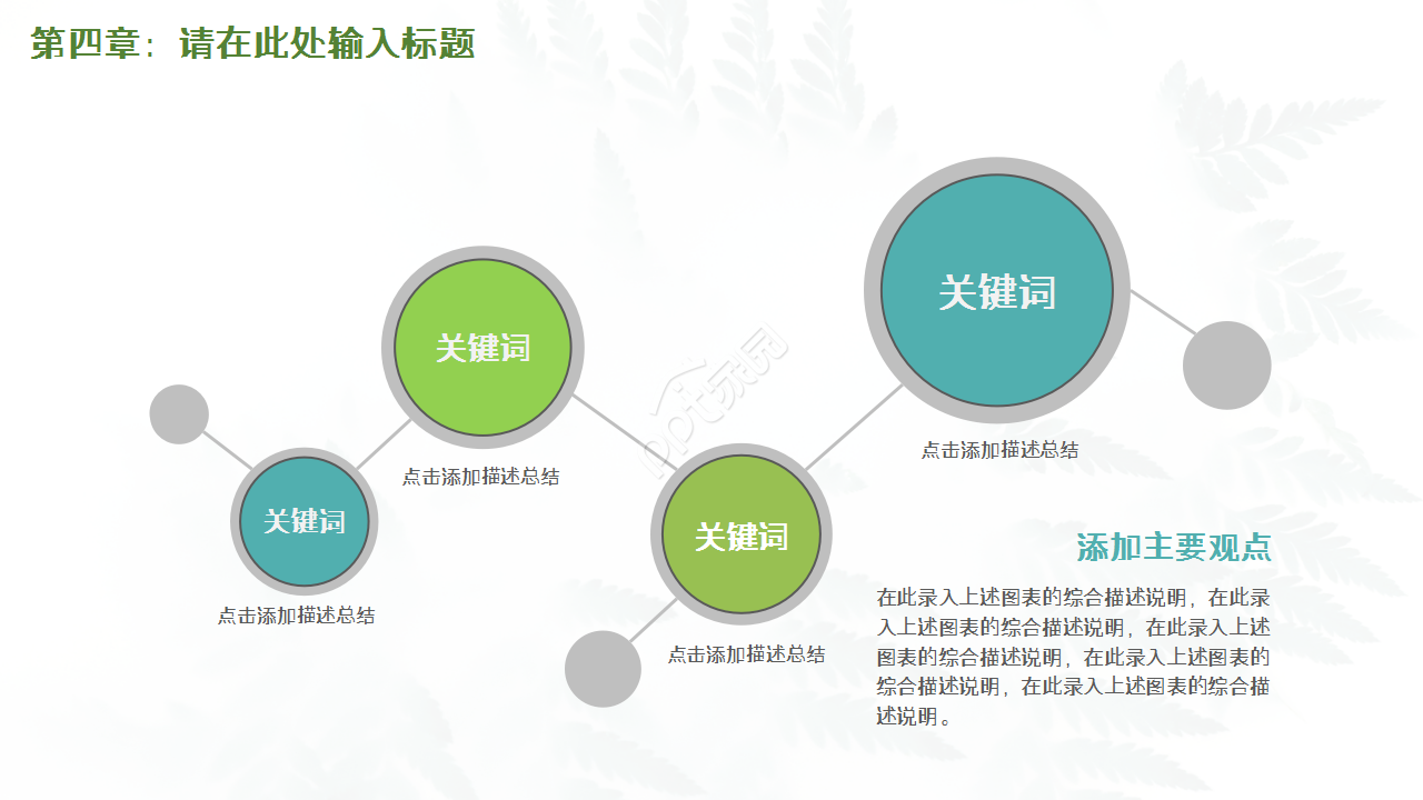 清新绿色环境保护部门汇报工作总结ppt模板