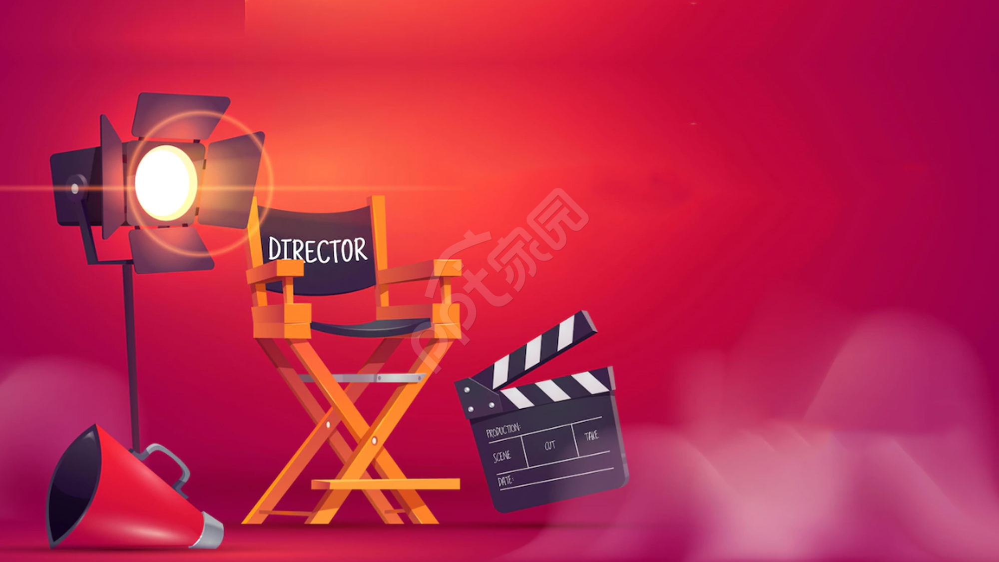 传媒业商务合作PPT背景图片