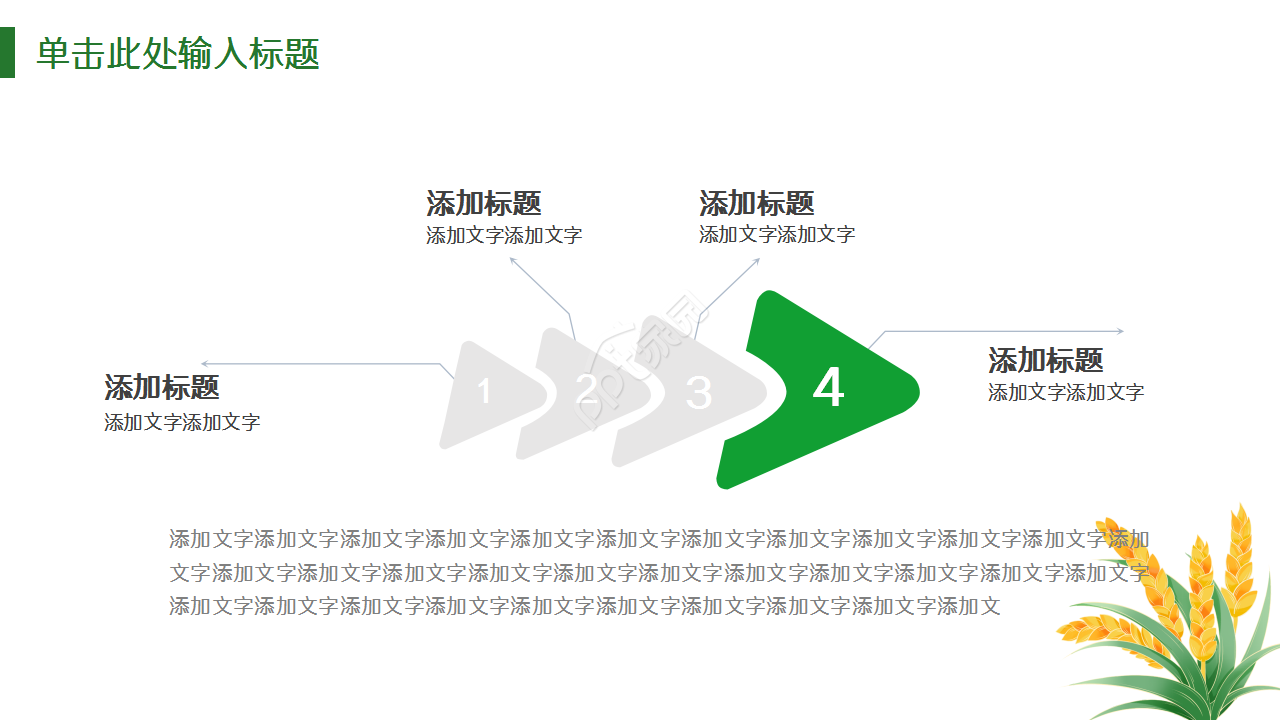 可爱花草绿色小清新工作总结商务汇报入职培训ppt模板