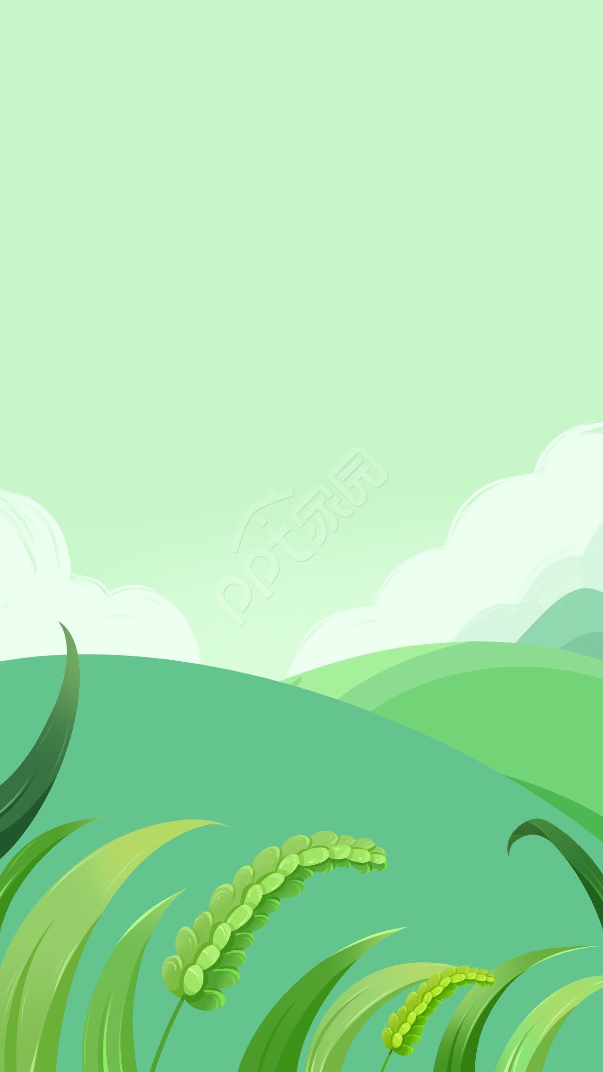 浅绿色小清新安全教育PPT背景图片