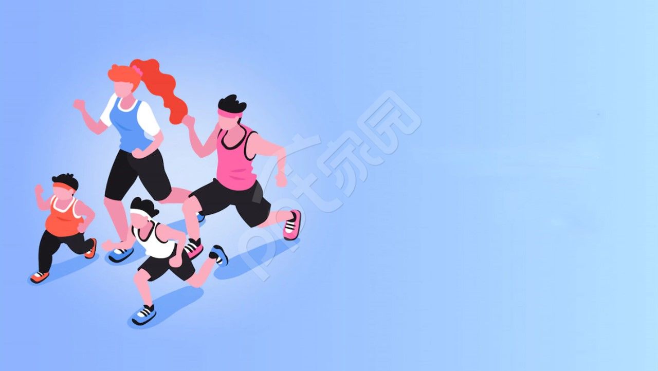 蓝色简约项目动员会ppt背景图片