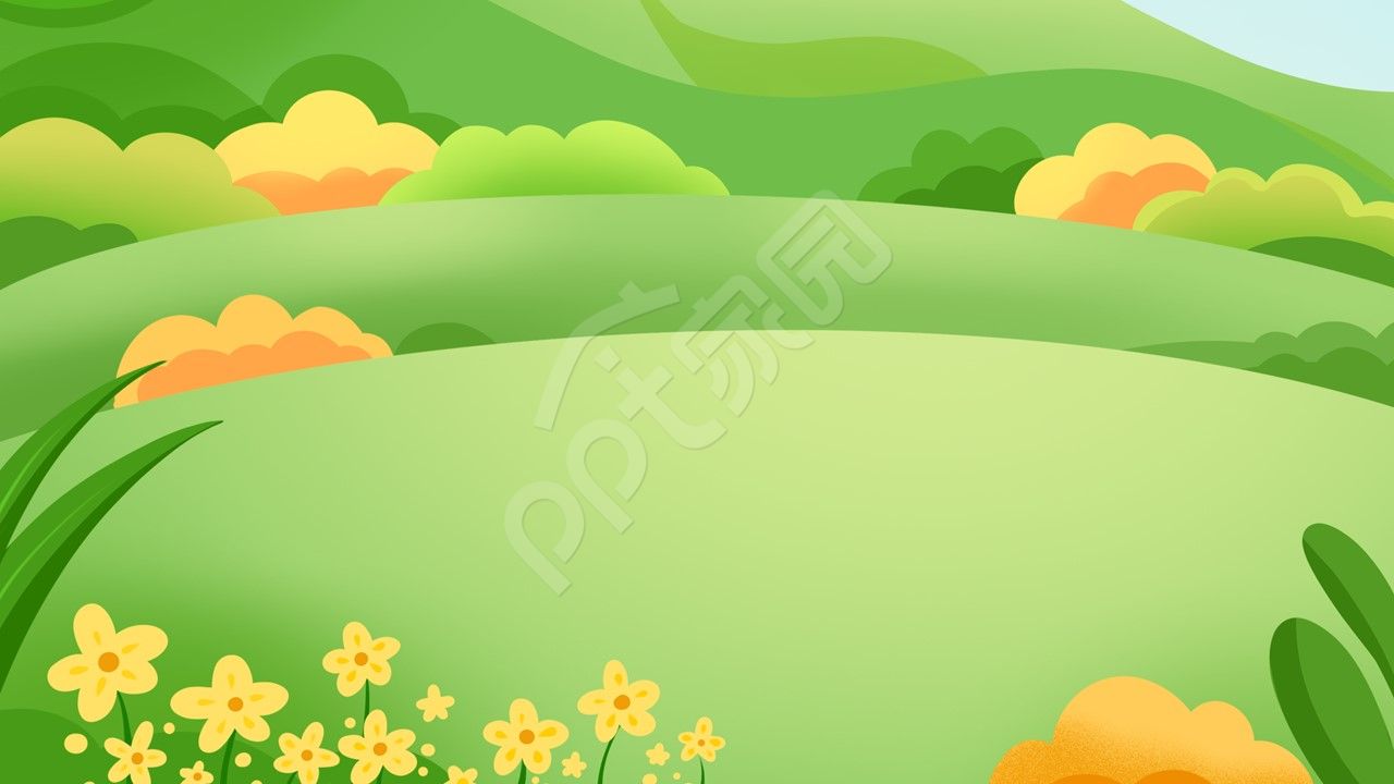 浅绿色小清新安全教育PPT背景图片