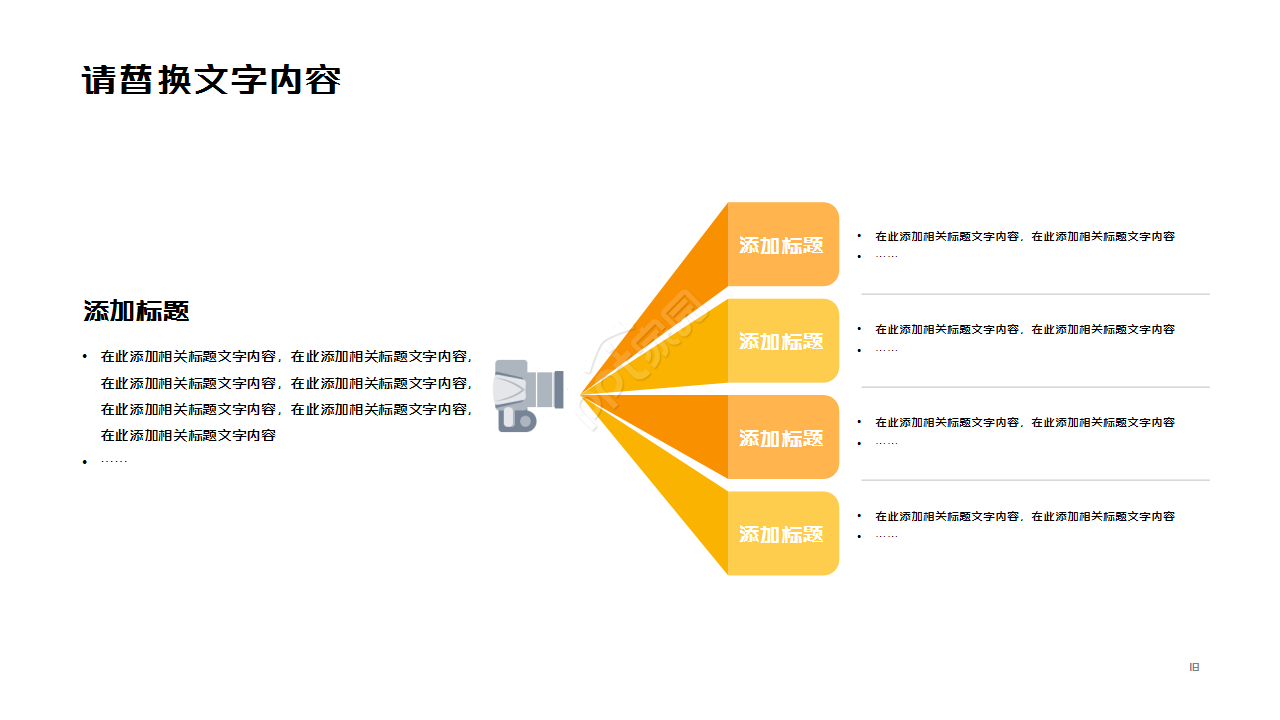黄色的创新创业融资卡通设计产品解说ppt模板