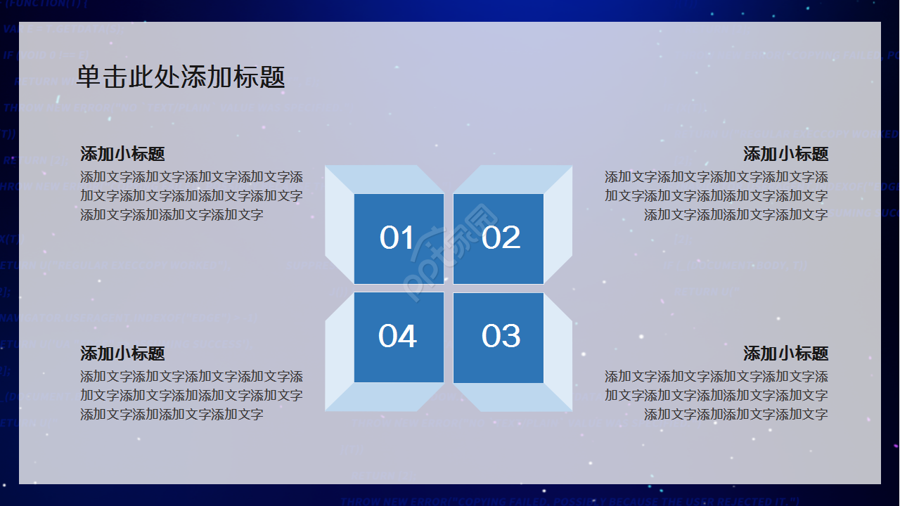 科技创新申报管理简洁大气企业宣传年度总结ppt模板