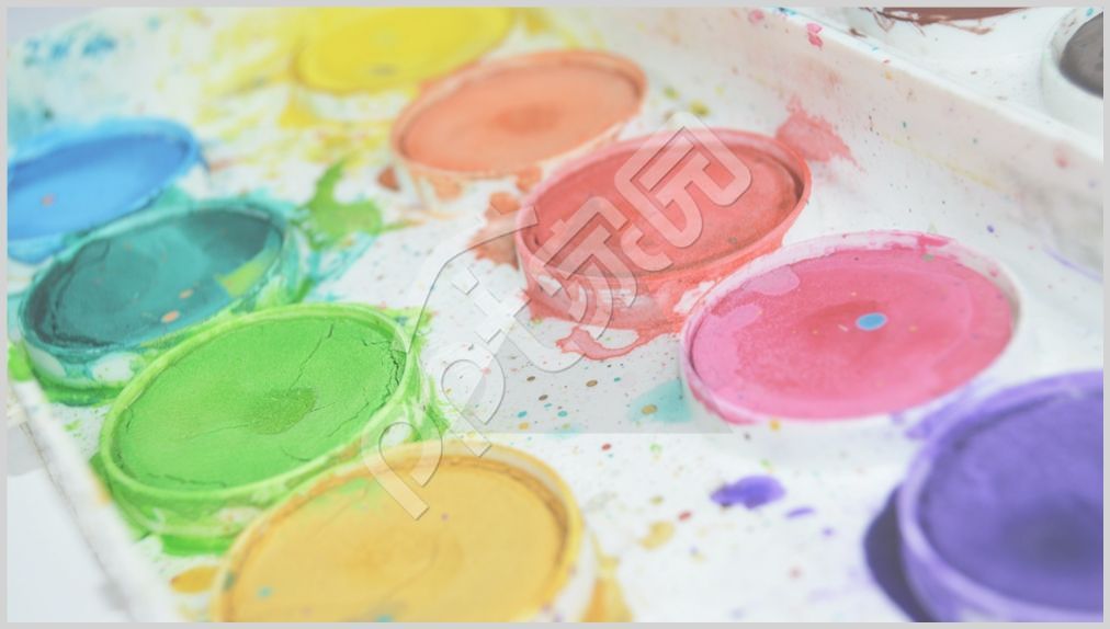 水彩儿童教育课件演讲活动PPT背景图片