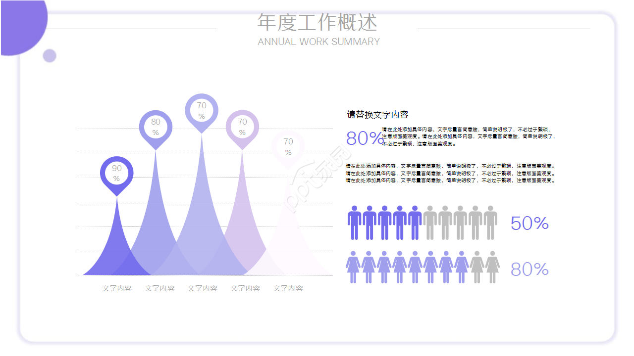 税务成果展示浅紫色清新工作汇报ppt模板