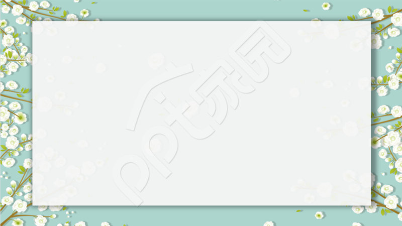 小清新碎花温馨工作总结PPT模板