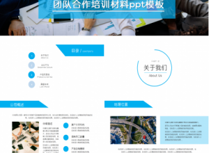 团队合作培训材料合作共赢项目策划ppt模板下载推荐