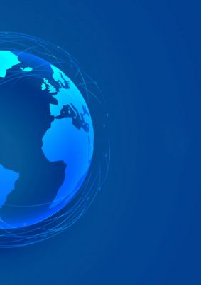 创意科技地球工作汇报PPT背景图片