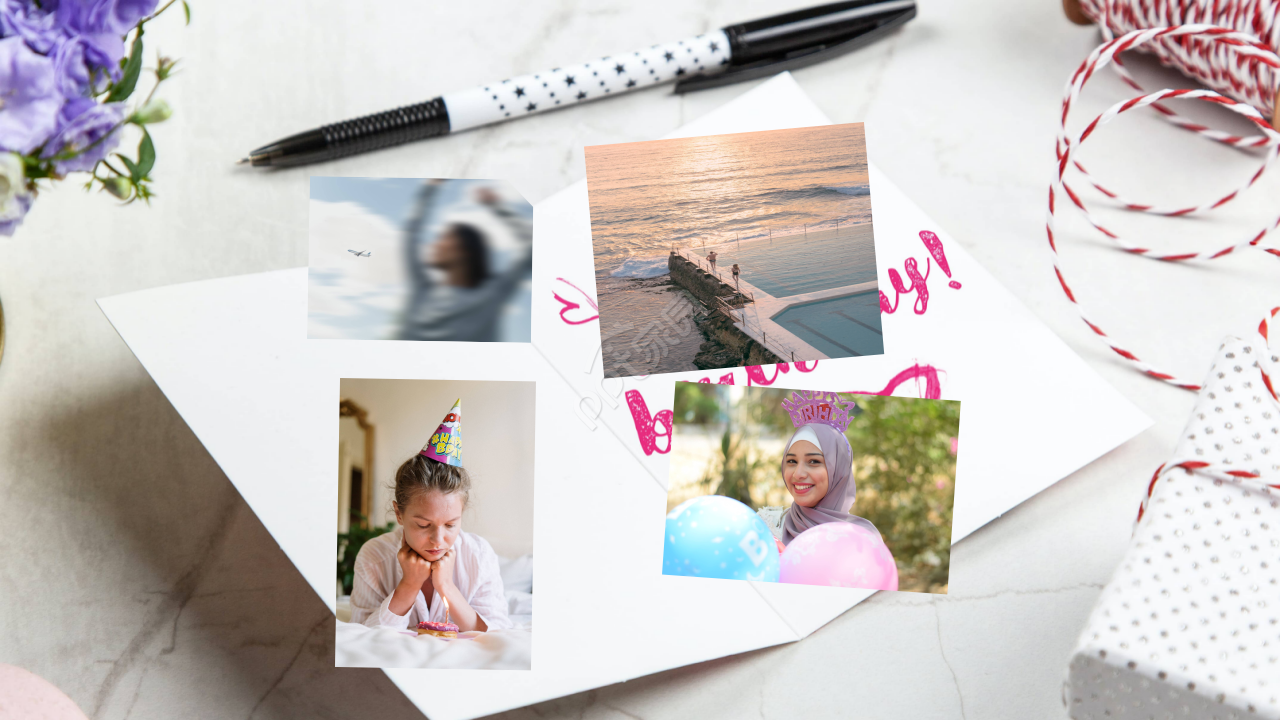 同学生日祝福纪念相册工作汇报ppt模板