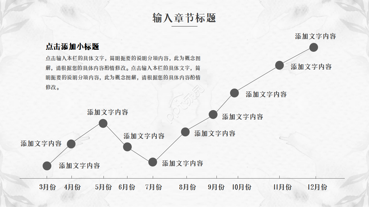 淡雅大气水墨印迹背景中国风工作汇报通用PPT模板