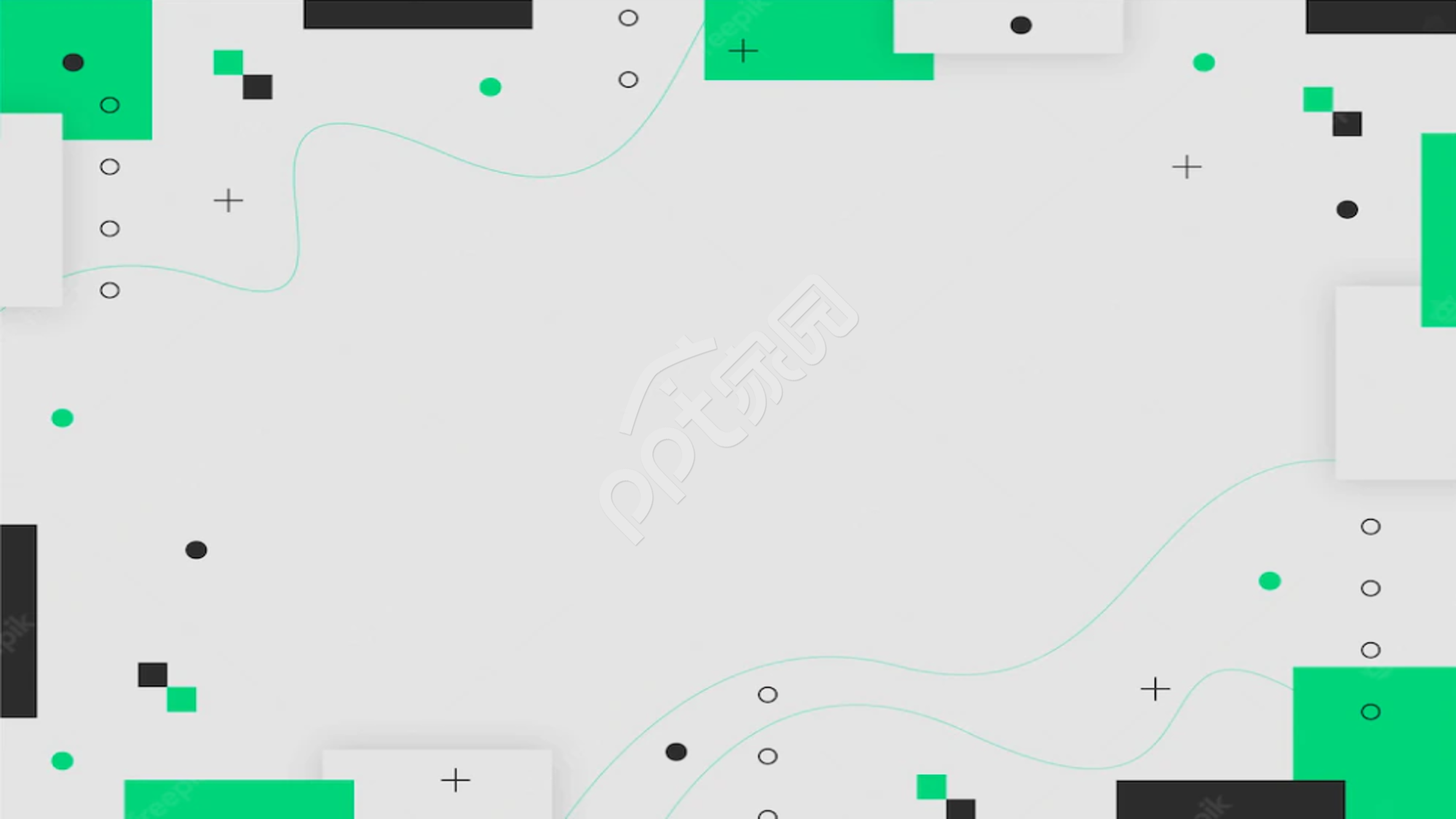 绿色时尚工作汇报ppt背景图片