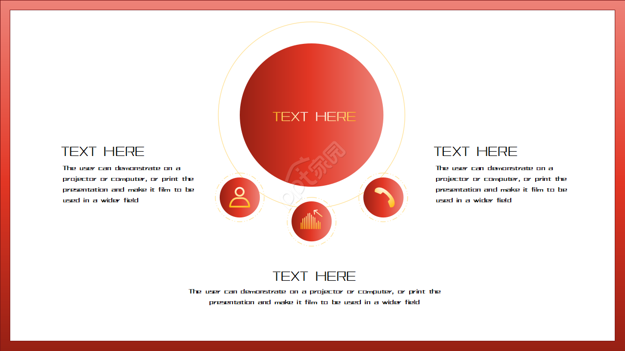 党徽天坛背景光辉闪耀精美PPT模板