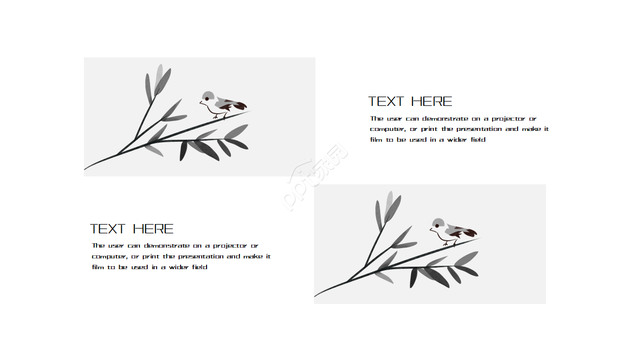 淡雅复古古典ppt模板