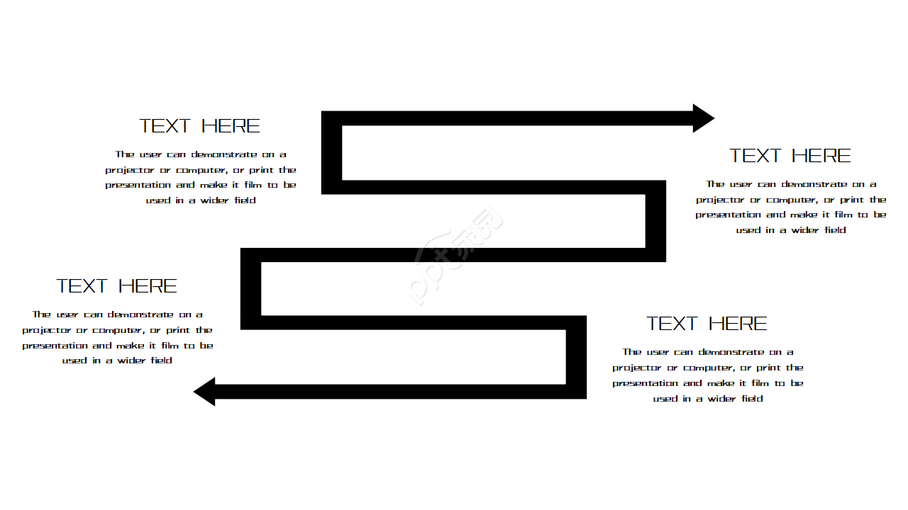 时尚黑白简约工作汇报ppt模板