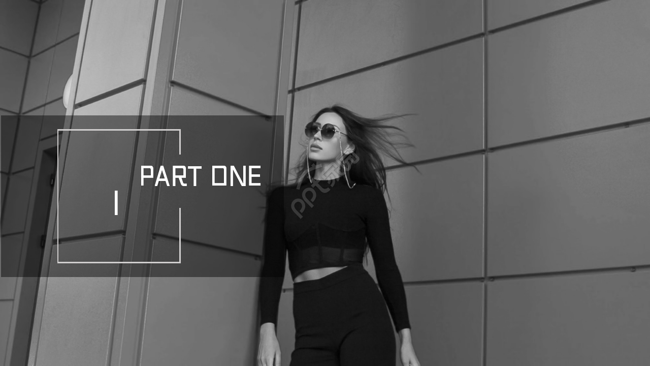 欧美简约杂志风ppt模板