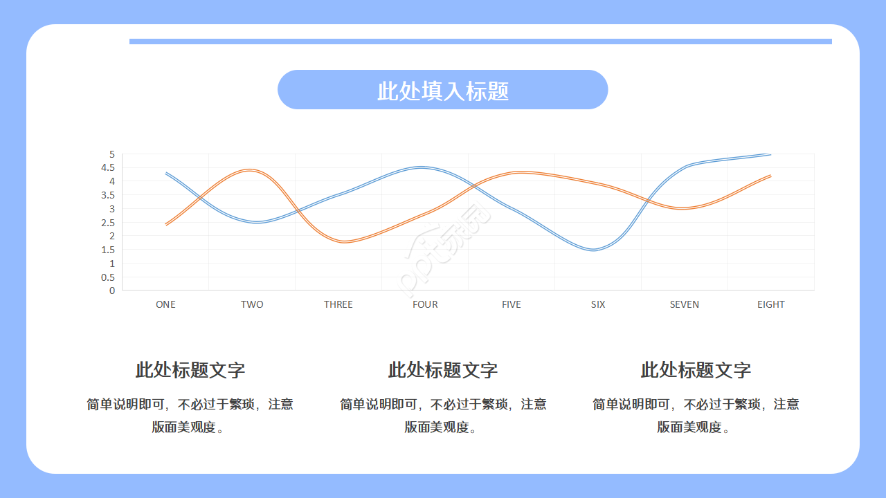 简约蓝色述职报告PPT模板