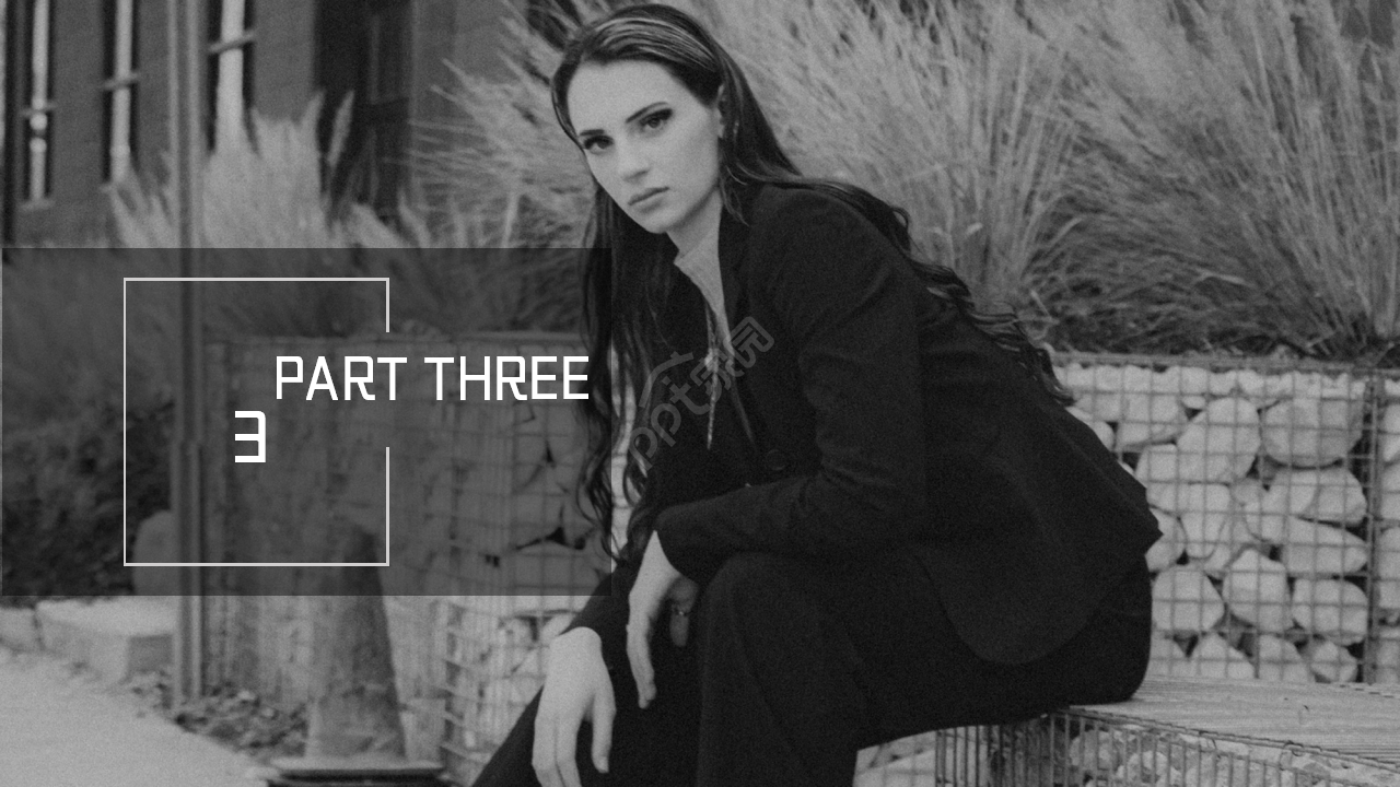 欧美简约杂志风ppt模板