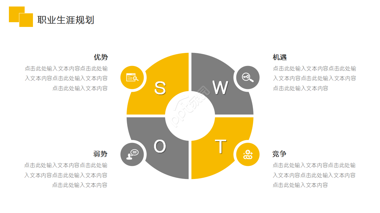 大学生职业规划ppt模板