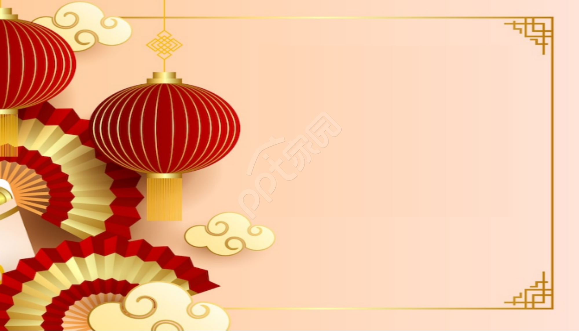 红色大气简约党政PPT背景图片