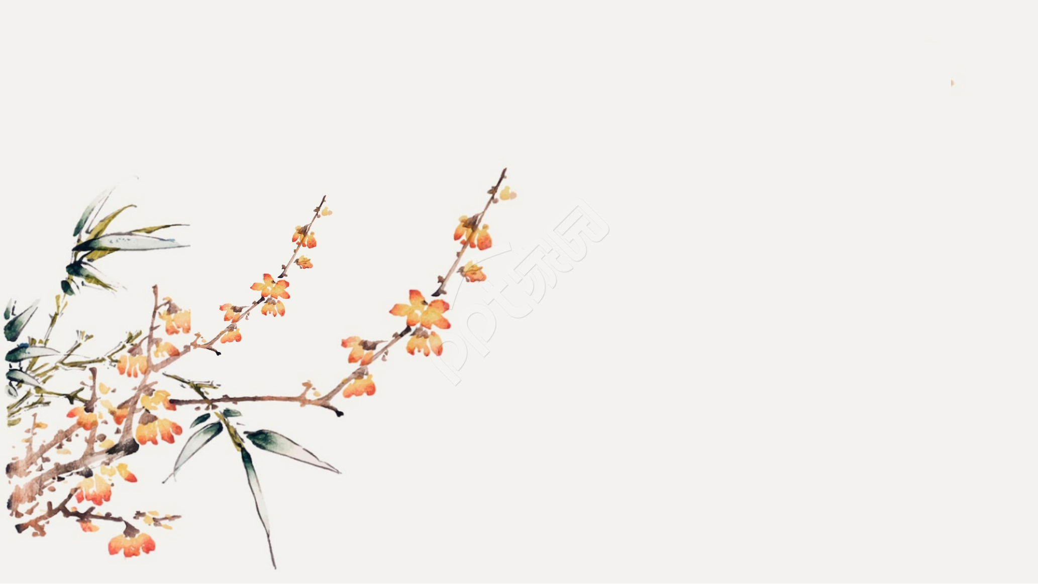 暖色古典风工作总结PPT模板背景图