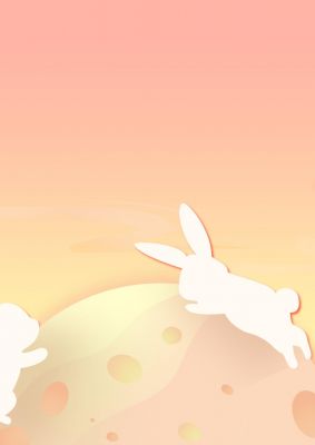 红色中秋主题PPT模板背景图