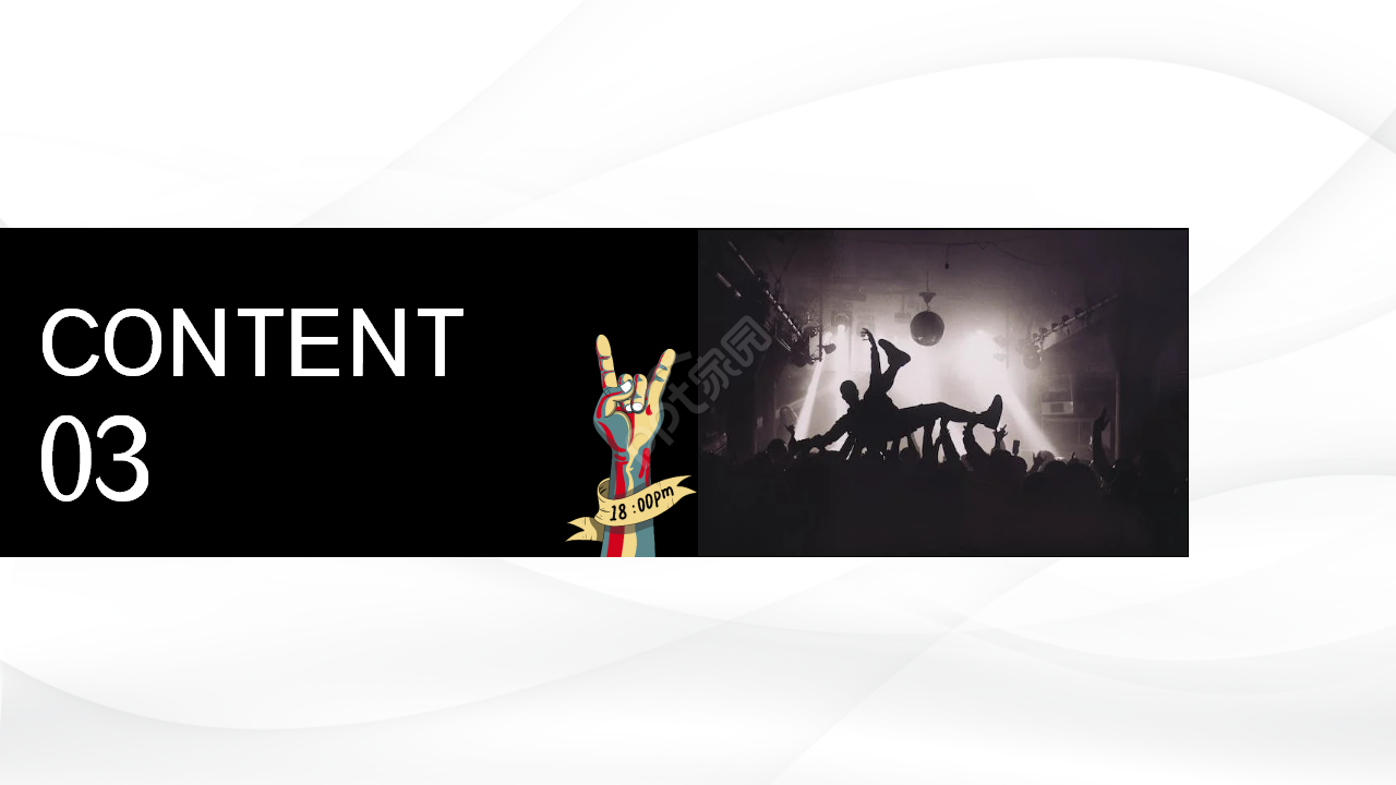 创意黑白音乐教育PPT模板