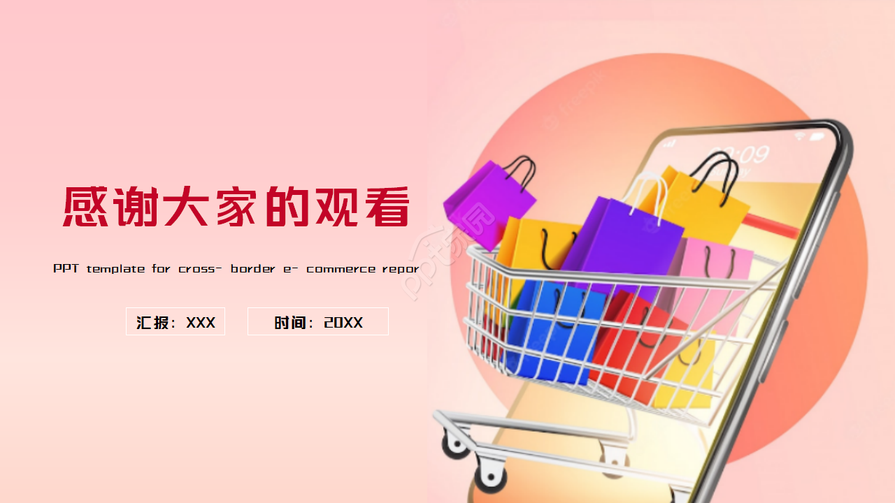 跨境电商汇报ppt模版