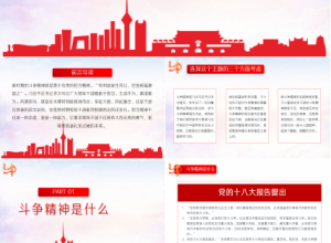 发扬斗争精神党课ppt模板下载推荐