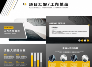 政府企业项目工作汇报ppt模板下载推荐