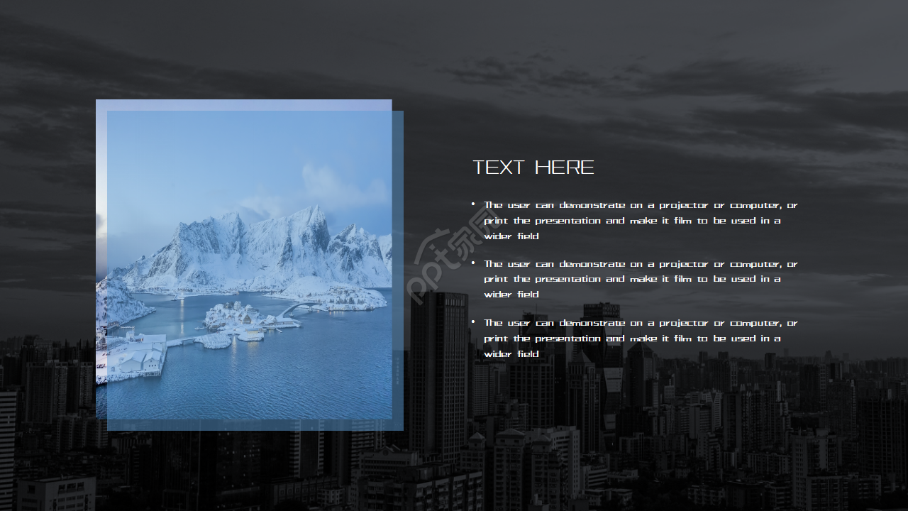 蓝色简洁年终述职报告ppt模板