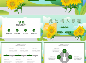 精美淡雅复古欧式花朵ppt模板下载推荐