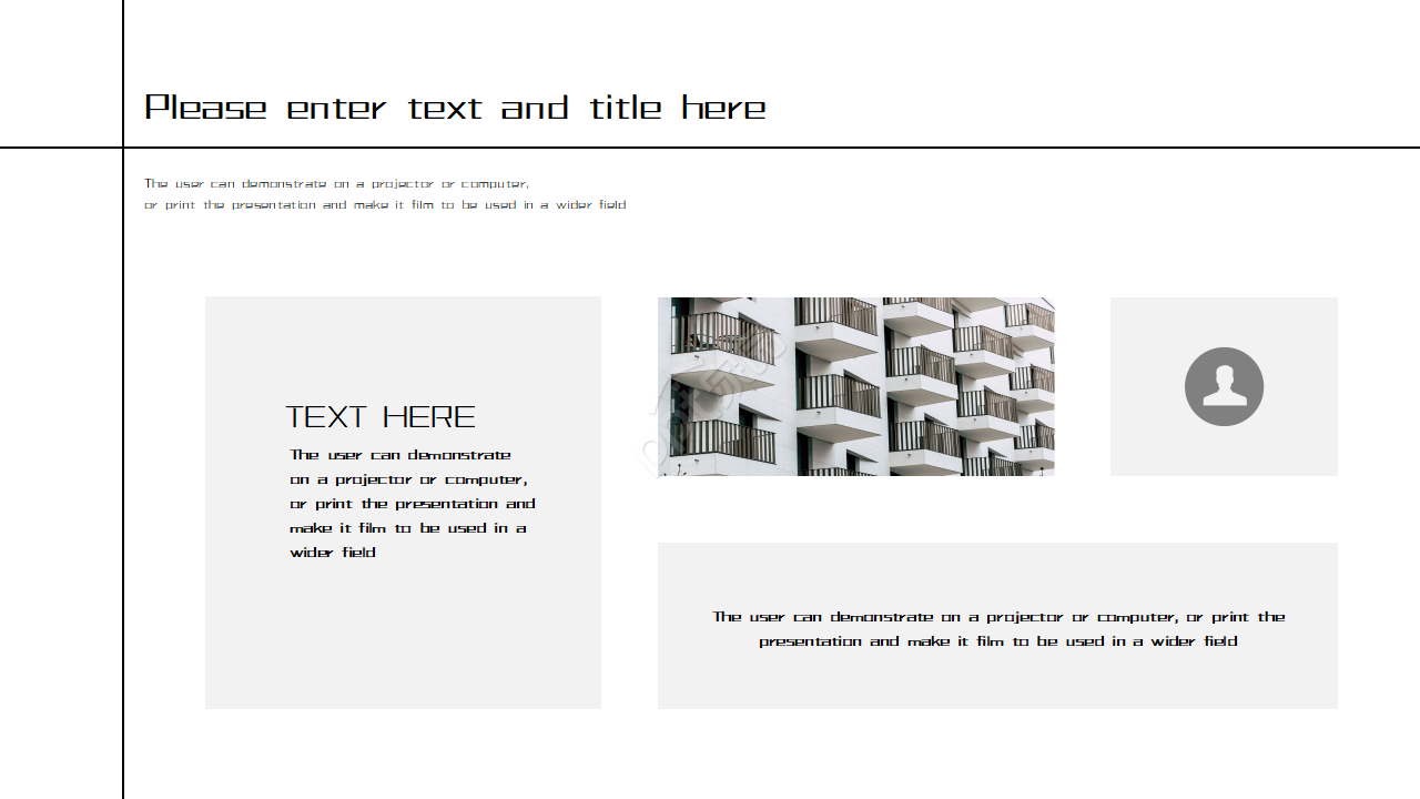 简洁线条流程图PPT模板