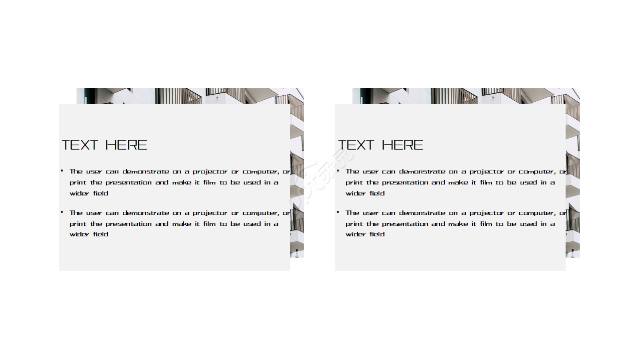 简洁线条流程图PPT模板