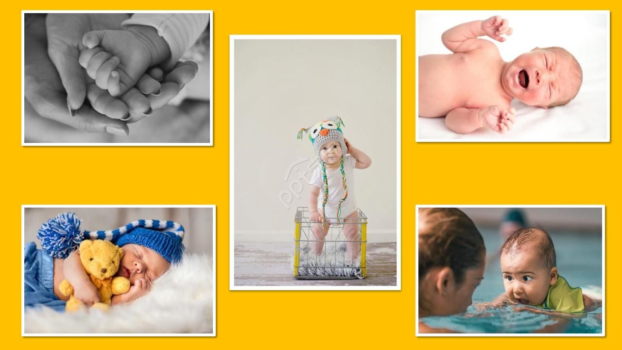 小孩子过生日喜庆的ppt模板