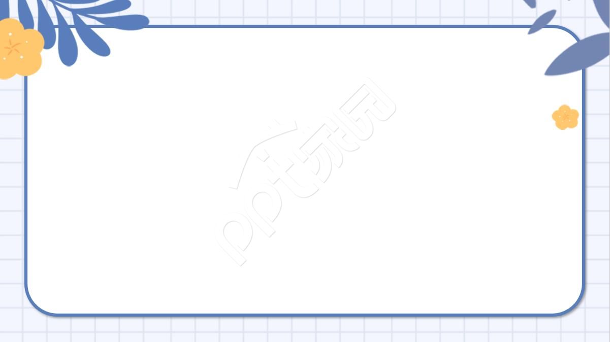 简约紫色植物ppt模板背景图片