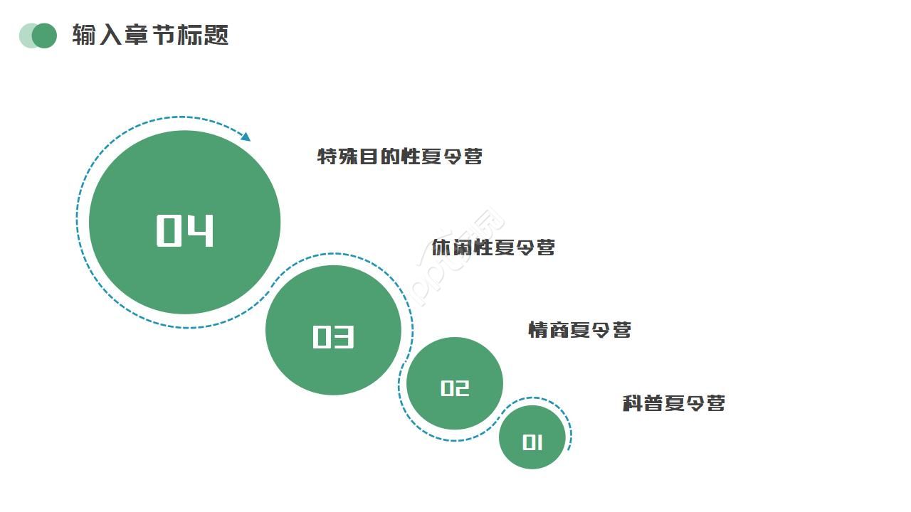 少儿夏令营ppt模板