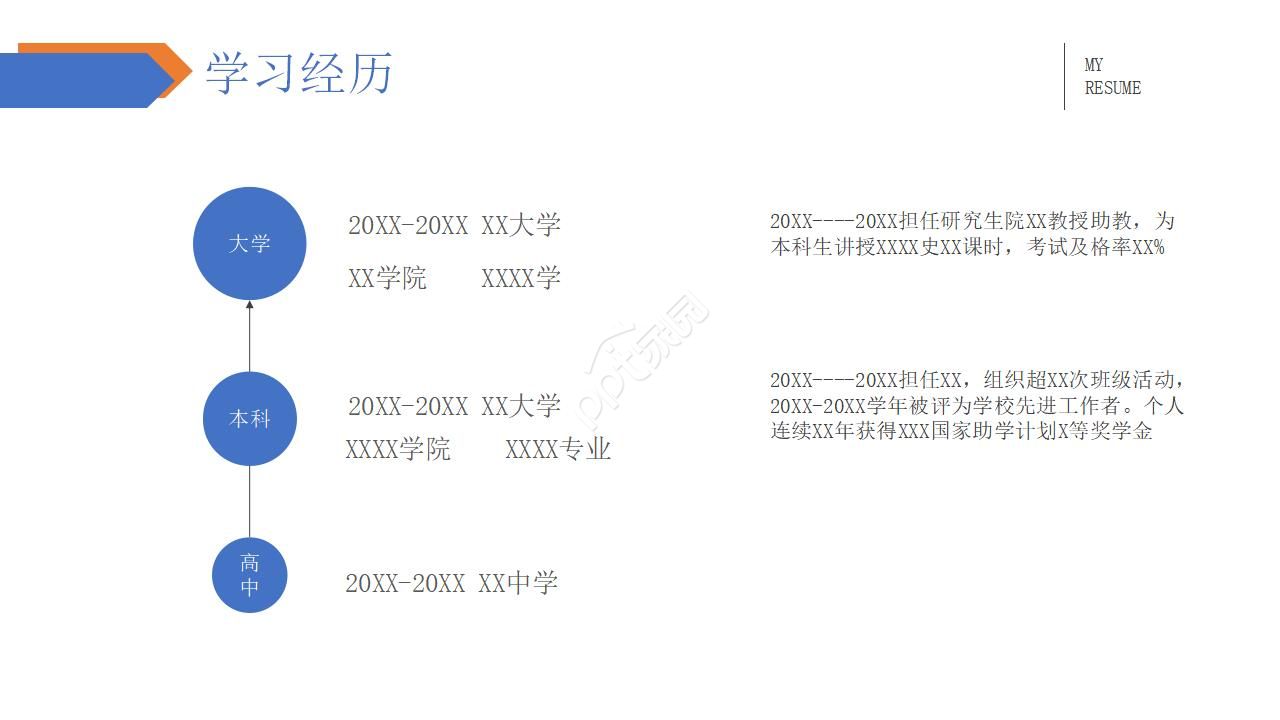 学生个人述职报告ppt模板