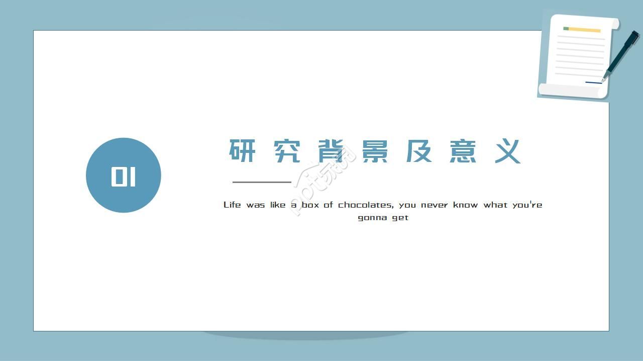 考研英文自我介绍ppt模板