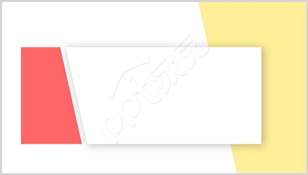 红黄配色行业通用ppt模板背景图片