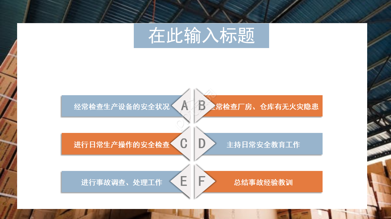 仓库安全培训ppt模板
