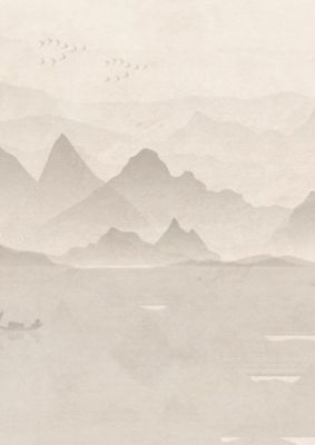 古风水墨山水墨画PPT模板