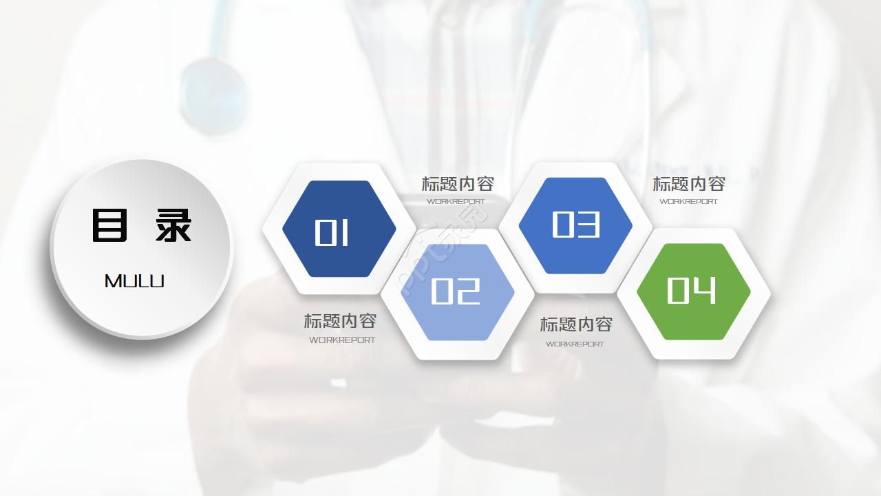 医院医保科长年终总结ppt模板