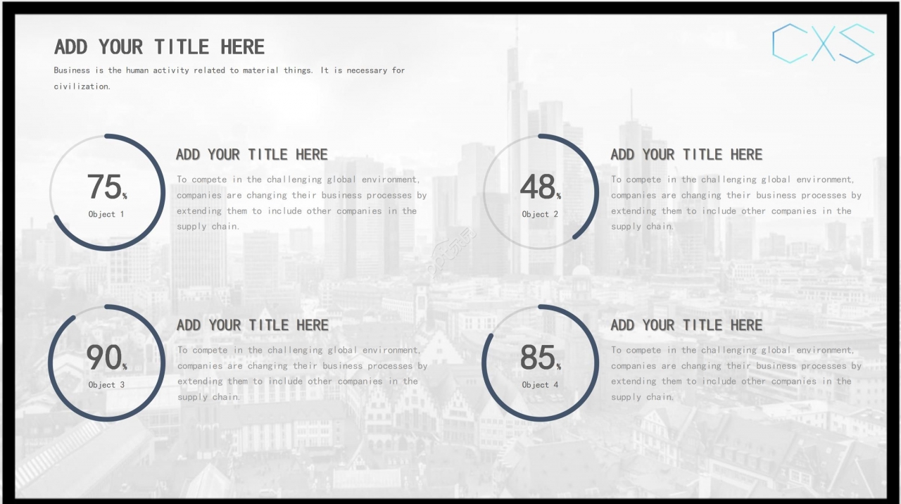 国外黑色背景ppt模板